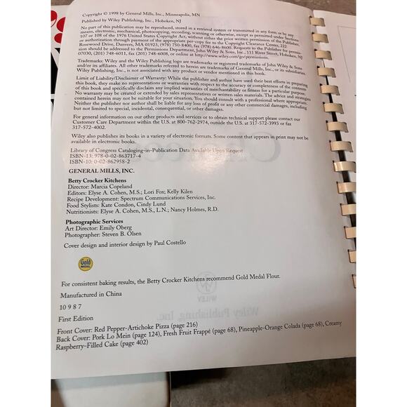 Vtg Betty Crockers Healthy New Choices Cookbook 400 Recipes First Edition Spiral - Picture 4 of 10